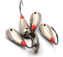 Мормышка Yaman паяная Уралка, вес 2.5 г, кр.№4, нейзильбер 5 шт Я-МРЛ03