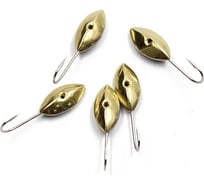 Мормышка Yaman паяная Овсинка, вес 0.55 г, латунь, 5 шт Я-МРЛ207