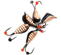 Мормышка вольфрамовая безнасадочная Yaman Жучок коза №3, вес 0.60 г, цвет медь, 5 шт Я-МР0972