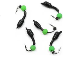 Мормышка вольфрамовая безнасадочная Yaman Лесотка №2, d-2.5 мм, L-8 мм, вес 0.35 г, фц. зеленый шар Я-МР2187