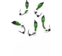 Мормышка вольфрамовая безнасадочная Yaman Лесотка №2, d-2.5 мм, L-8 мм, вес 0.45 г, серебряный шар Я-МР2174