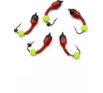 Мормышка вольфрамовая безнасадочная Yaman Лесотка №3, d-3 мм, L-8 мм, вес 0.60 г, фц. желтый шар Я-МР2197