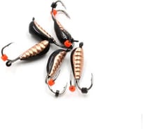 Мормышка вольфрамовая безнасадочная Yaman Овсинка коза №4, вес 0.95 г, цвет медь, 5 шт Я-МР0924