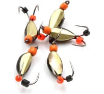 Мормышка вольфрамовая безнасадочная Yaman Нимфа коза широкая №3, вес 0.70 г, цвет латунь, 5 шт Я-МР0939