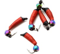 Мормышка вольфрамовая безнасадочная Yaman Ручейник №3, d-1.5 мм, L-8.5 мм, вес 0.60 г,кристалл хамелеон, 5 шт Я-МР1097