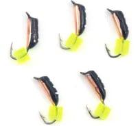 Мормышка вольфрамовая безнасадочная Yaman Столбик №3, d-2 мм, L-7 мм, вес 0.50 г, фц. желтый кубик, 5 шт Я-МР2804