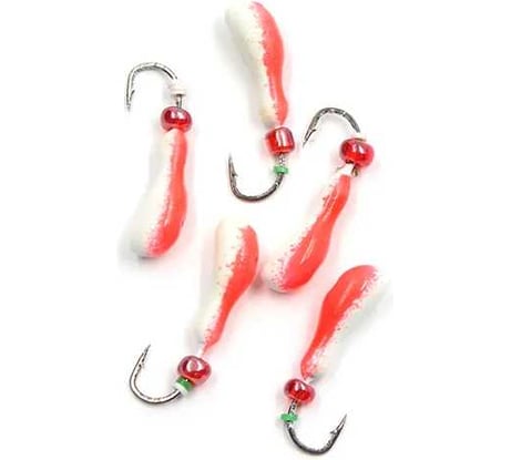 Мормышка литая Yaman Мотылек, вес 0.5 г, кр. Kumho №57, цвет фц. красный, 5 шт Я-МР1684