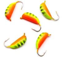 Мормышка вольфрамовая Yaman Банан с ушк, р.3, вес 1.10, цв.аргиана, 5 шт Я-МР2353