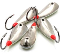 Мормышка паяная Yaman Уралка вес 2.5 г, кр.№6, нейз./светонак, 5 шт Я-МРЛ21