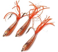 Мормышка Yaman Малек пыздрик с ушком, L-13 мм, вес 0.15 г, кр. Kumho №12, красный, 3 шт Я-МР1908