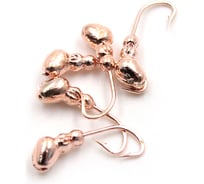 Мормышка Yaman муравей с отверстием, цвет COPPER PLATED, d 4, вес 0.6 г, 5 шт Я-МР0062