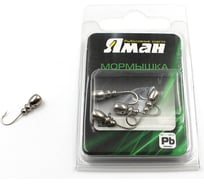 Мормышка Yaman Немка с отверстием, цвет NL, вес 0.8 г, 5 шт Я-МР0018