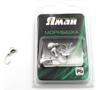 Мормышка Yaman ст. муравей с отверстием, цвет SILVER PLATED, вес 0.5 г, 5 шт Я-МР0025