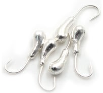 Мормышка Yaman уралка с отверстием, цвет SILVER PLATED, d 3, вес 0.3 г, 5 шт Я-МР0085