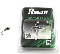 Мормышка Yaman уралка с отверстием, цвет NL с фосф. пяткой, d 5, вес 1.0 г, 5 шт Я-МР0184