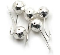 Мормышка Yaman шар с отверстием, цвет SILVER PLATED, d 5, гран, вес 0.7 г, 5 шт Я-МР0110