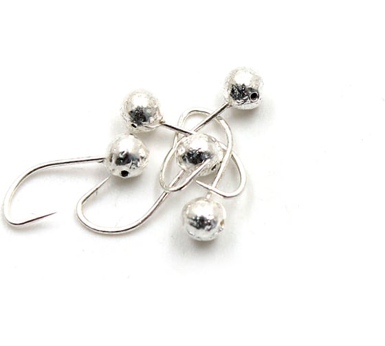 Мормышка Yaman шар с отверстием, цвет SILVER PLATED, d 6, вес 1.2 г, 5 шт Я-МР0125