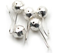 Мормышка Yaman шар с отверстием, цвет SILVER PLATED, d 6, гран, вес 1.2 г, 5 шт Я-МР0120