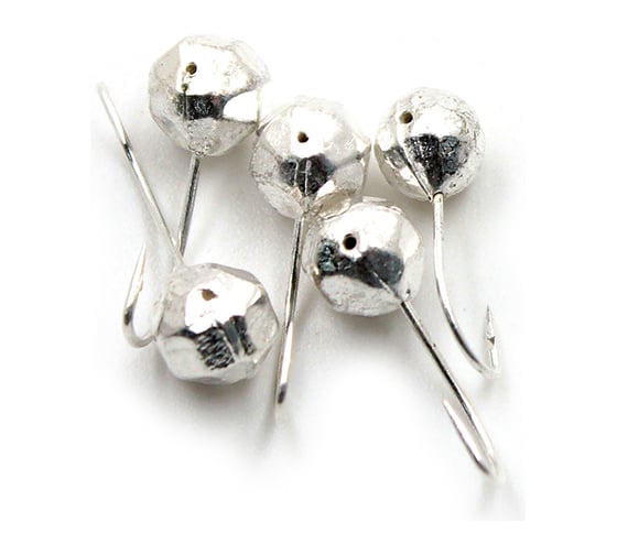 Мормышка Yaman шар с отверстием, цвет SILVER PLATED, d 6, гран, вес 1.2 г, 5 шт Я-МР0120 1