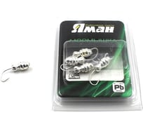 Мормышка Yaman шмель с отверстием, цвет SILVER PLATED, вес 1.2 г, 5 шт Я-МР0030