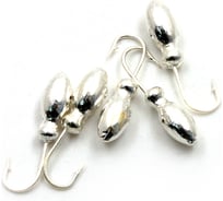 Мормышка Yaman щелкун с отверстием, цвет SILVER PLATED, вес 0.5 г, 5 шт Я-МР0035