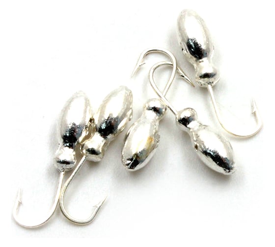 Мормышка Yaman щелкун с отверстием, цвет SILVER PLATED, вес 0.5 г, 5 шт Я-МР0035