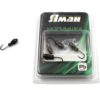 Мормышка Yaman щелкун с отверстием, цвет BN, вес 0.5 г, 5 шт Я-МР0036
