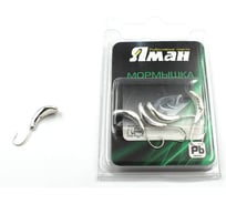 Мормышка Yaman Комар с отверстием, цвет SILVER PLATED, р 5, вес 1,0 г, 5 шт Я-МР0010