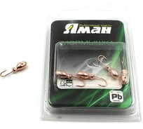 Мормышка Yaman щелкун с отверстием, цвет COPPER PLATED, вес 0,5 г, 5 шт Я-МР0032