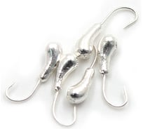 Мормышка Yaman уралка с отверстием, цвет SILVER PLATED, d 5, вес 1,0 г, 5 шт Я-МР0095