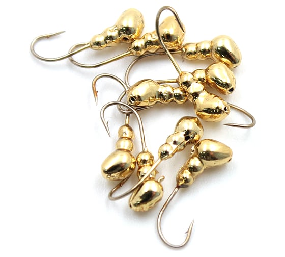 Мормышка Yaman муравей с отверстием, цвет GOLD PLATED, d 3, вес 0,3 г, 5 шт Я-МР0059 1