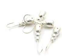 Мормышка Yaman Немка с отверстием, цвет SILVER PLATED, вес 0.8 г, 5 шт Я-МР0205