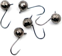 Мормышка вольфрамовая Yaman Шар фигурный с ушкомом, р. 5, вес 1.10, цвет черный никель, 5 шт Я-МР1913