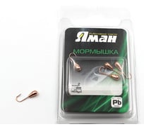 Мормышка Yaman капля с отверстием, цвет COPPER PLATED, d 6, вес 1.3 г, 5 шт Я-МР0052