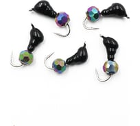 Мормышка безнасадочная Yaman Муравей с ушком вес 0,45 г, кристалл хамелеон, 5 шт Я-МР1966