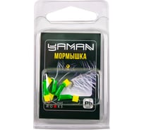 Мормышка безнасадочная Yaman Гвоздекубик зелёный, d-2.5 мм, вес 0.6 г, ядреный кубик желтый, 5 шт Я-МР2680