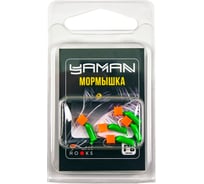 Мормышка безнасадочная Yaman Гвоздекубик зелёный, d-2.5 мм, вес 0.6 г, ядреный кубик красный, 5 шт Я-МР2681