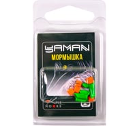 Мормышка безнасадочная Yaman Гвоздекубик зелёный, d-3 мм, вес 0.85 г, ядреный кубик красный, 5 шт Я-МР2679