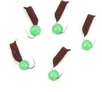 Мормышка безнасадочная Yaman Гвоздешарик матовый шоколад, d-2.5 мм, вес 0.6 г, кошачий глаз зел, 5 шт Я-МР2755