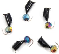 Мормышка безнасадочная Yaman Гвоздешарик черный, d-3,5 мм, вес 1 г, кристалл хамелеон, 5 шт Я-МР2724