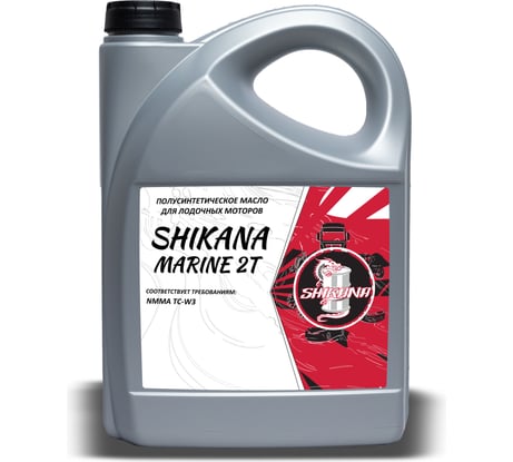 Моторное масло SHIKANA LV MARINE 2T, полусинтетическое, 5 л 79537