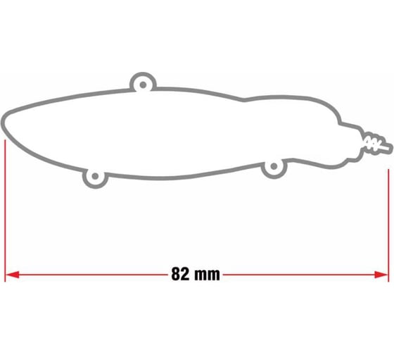 Виб для зимней рыбалки Ecopro Мышь 82 мм, 28 г, цвет 054 Broken Ice EPVM82/28S-054