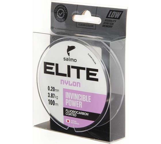 Монофильная леска SALMO Elite FLUORO COATED NYLON 100/020 4118-020
