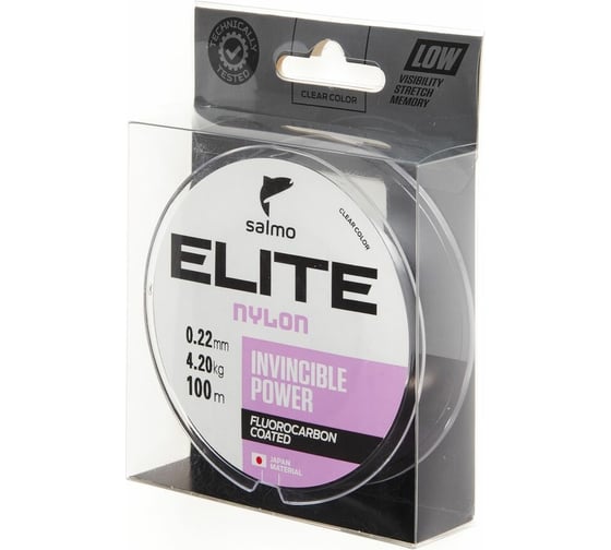 Монофильная леска SALMO Elite FLUORO COATED NYLON 100/022 4118-022