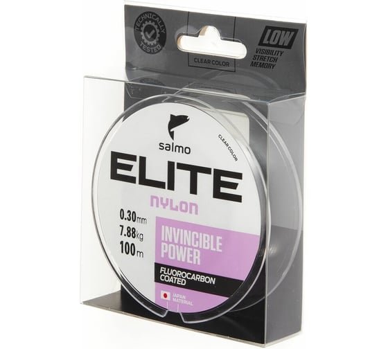 Монофильная леска SALMO Elite FLUORO COATED NYLON 100/030 4118-030