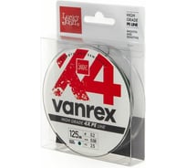 Плетеная леска LUCKY JOHN Vanrex х4 BRAID Moss Green 125/008 LJ4114-008