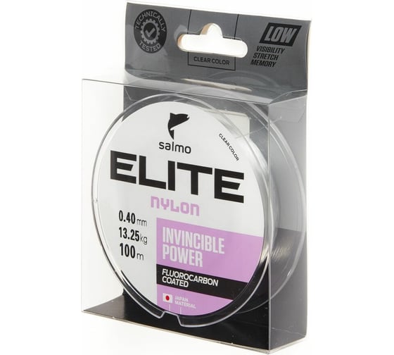 Монофильная леска SALMO Elite FLUORO COATED NYLON 100/040 4118-040