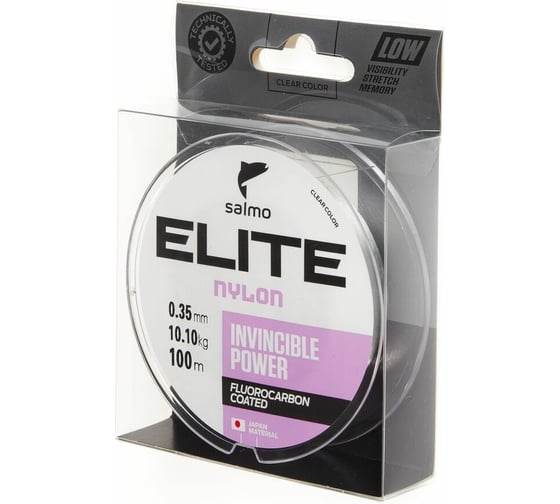 Монофильная леска SALMO Elite FLUORO COATED NYLON 100/035 4118-035