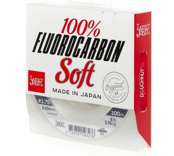 Монофильная леска LUCKY JOHN FLUOROCARBON Soft 100/023 LJ4049-023