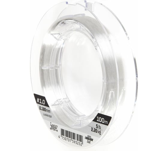 Монофильная леска LUCKY JOHN FLUOROCARBON Soft 100/018 LJ4049-018